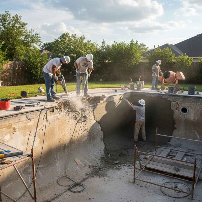 Concrete Pool Coping Repair