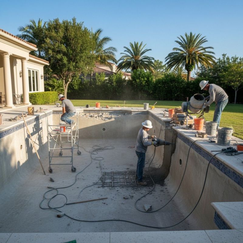 Concrete Pool Coping Repair
