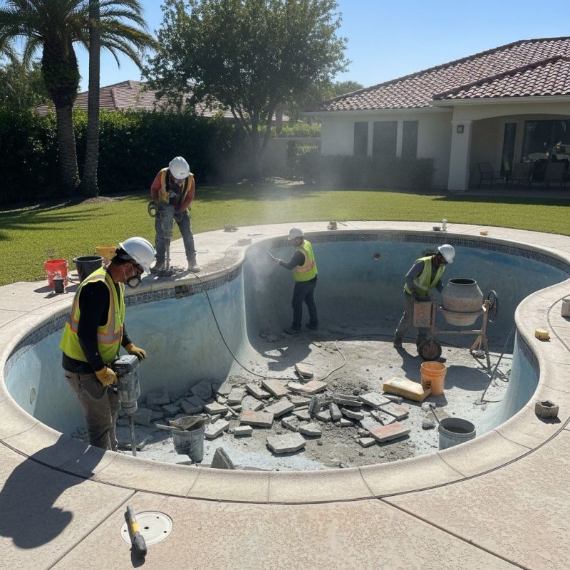 Local Concrete Pool Coping Repair pros at work