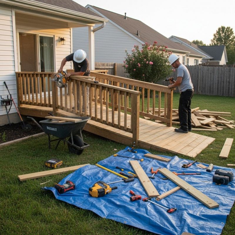 Handicap Ramp Construction in Wilmington, NC